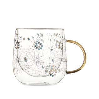 Bee Moroccan Glass Double Walled Mug