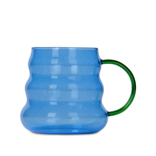 Bubble Glass Mug Blue Shop all Teawares