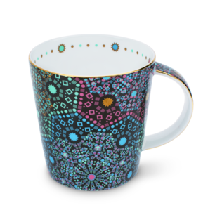 Moroccan Tealeidoscope Black Generous Mug