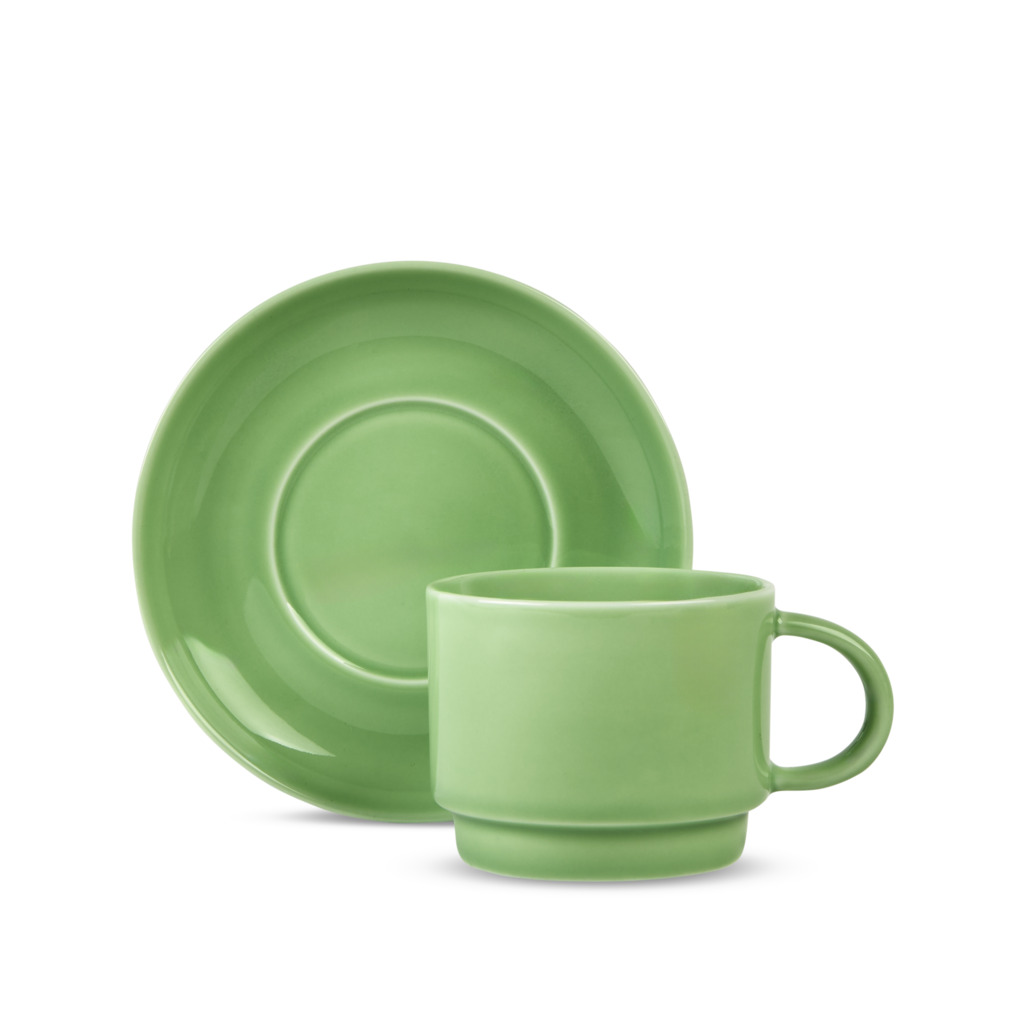 Billy Cup & Saucer Pistachio image number 0