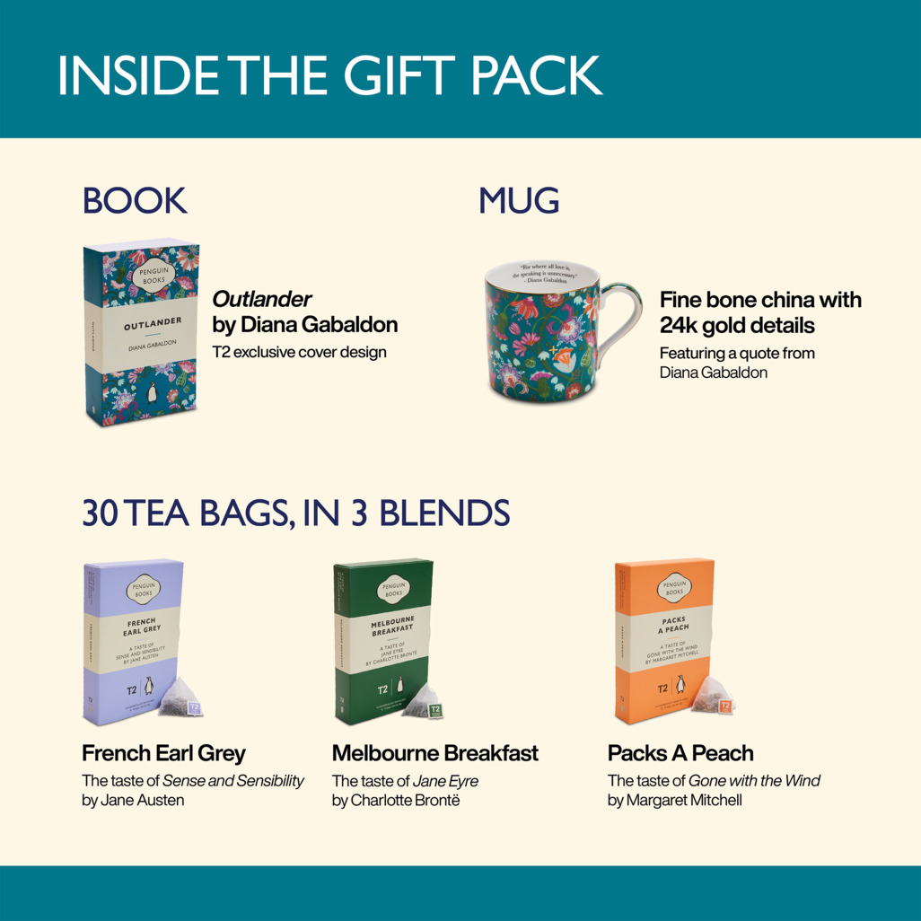 T2 x Penguin Books - Tea & Books: Romance Tea Bag Gift Pack image number 9