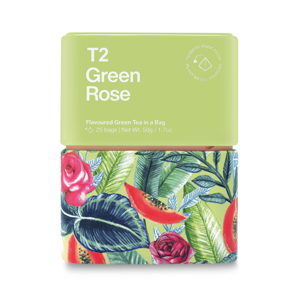 Green Rose Tea Bag Icon Tin 25 pack image number 2