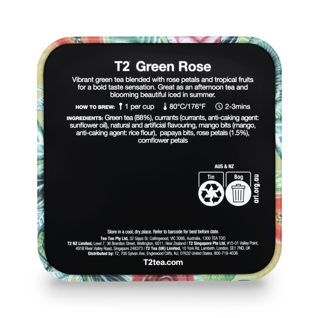 Green Rose Loose Leaf Icon Tin 100g image number 3