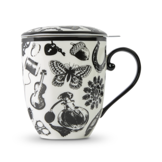 Curios Mug With Infuser Black