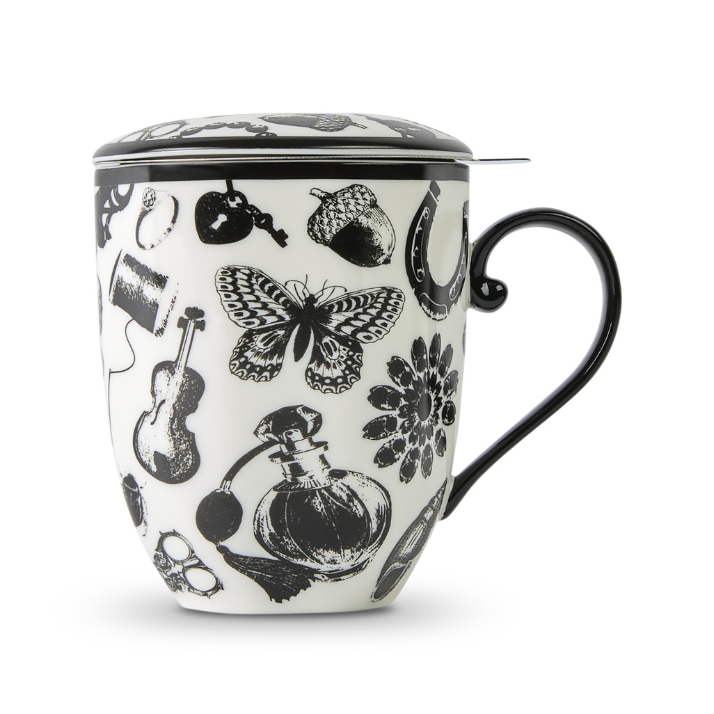 Curios Mug With Infuser Black image number 0
