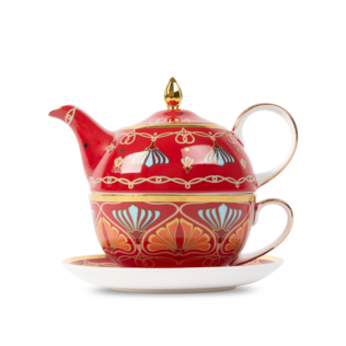 Boxed Toulouse Tea For One Red