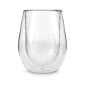 Hammered Clear Double Wall Glass image number 1