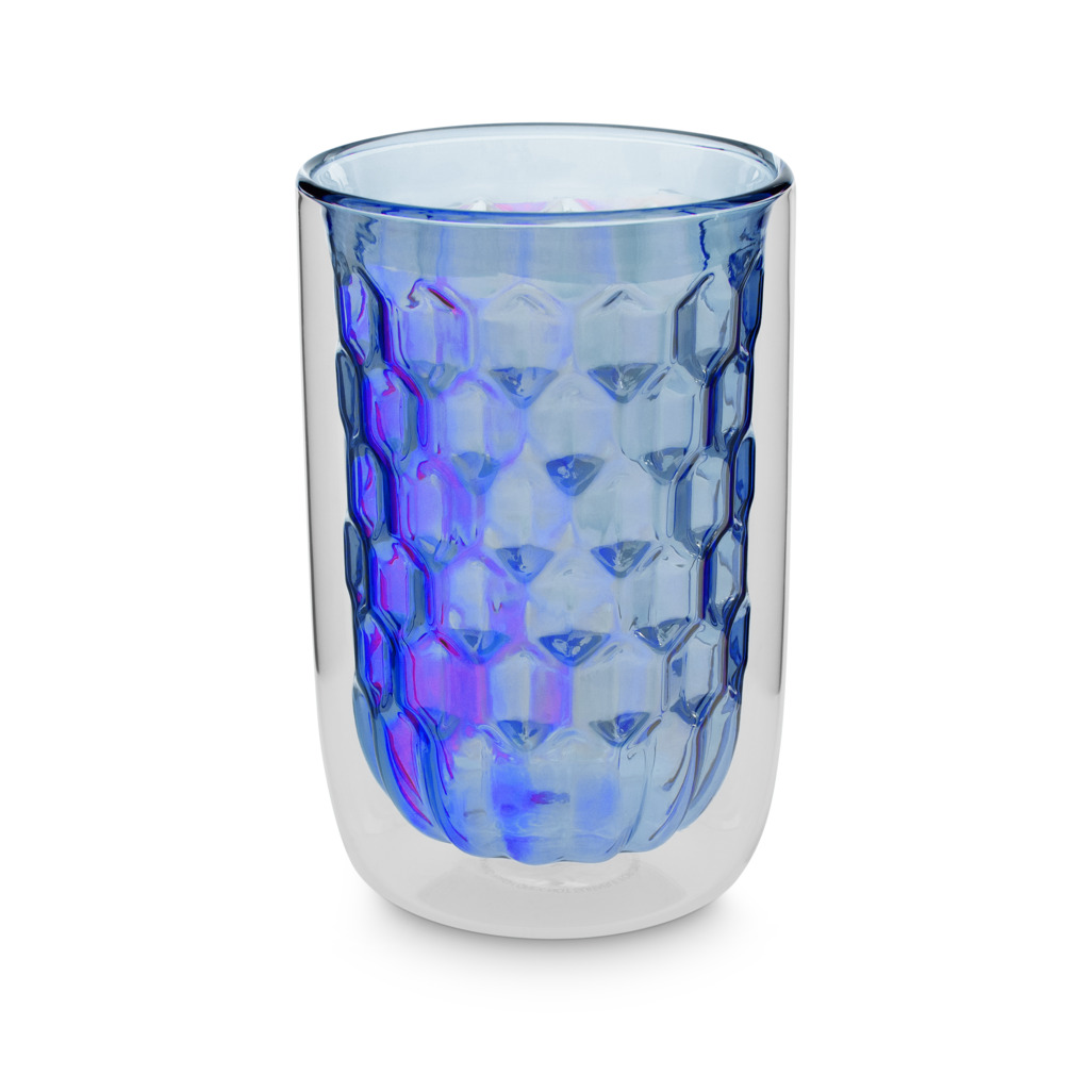 Dazzling Diamonds Double Walled Glass Tumbler Midnight 300Ml image number 0
