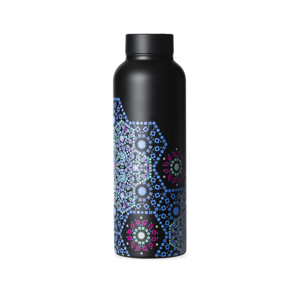 T2 Stainless Steel Flask Moroccan Tealeidoscope Black image number 0
