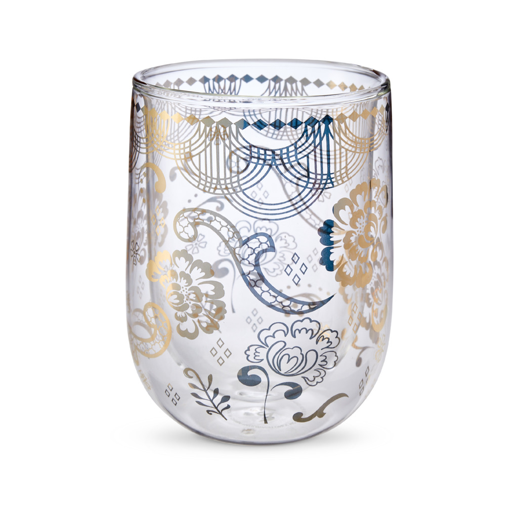 Deco Dazzler Glass Double Walled Tumbler image number 0