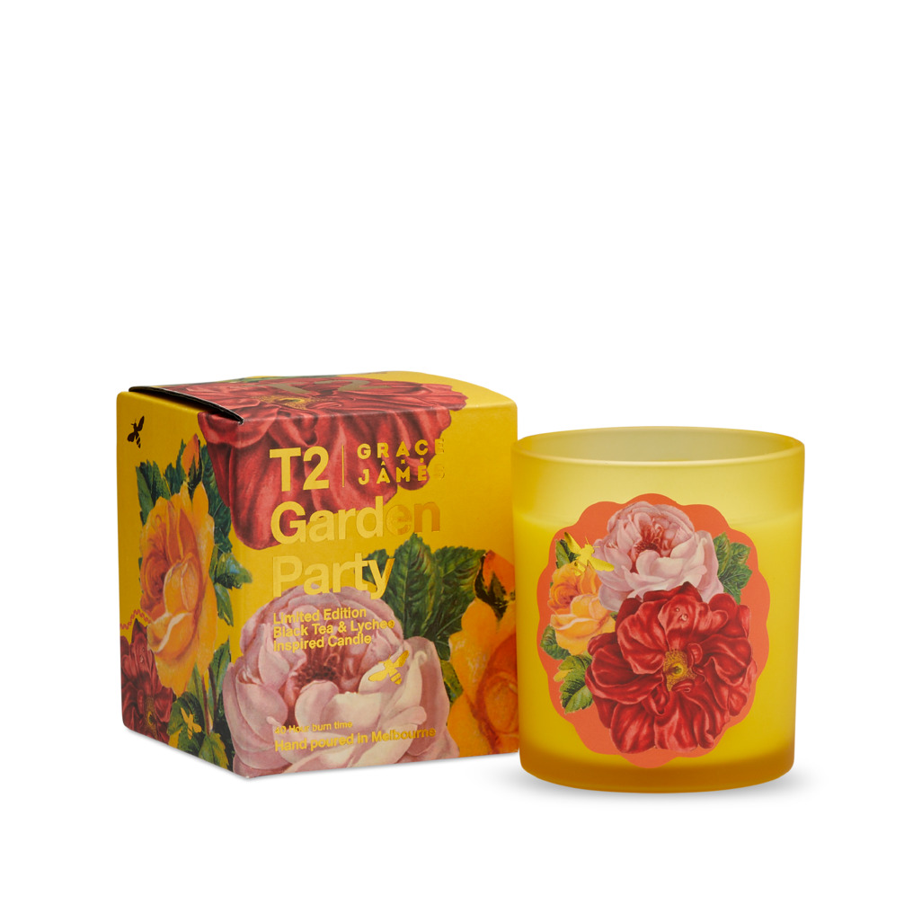 Garden Party Candle Black Tea & Lychee Candles T2 Australia