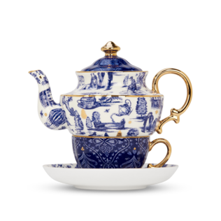 High Tea Hijinks Tea For One Blue