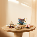 Moroccan Tealeidoscope Black Cup & Saucer Tall Cup & Saucer