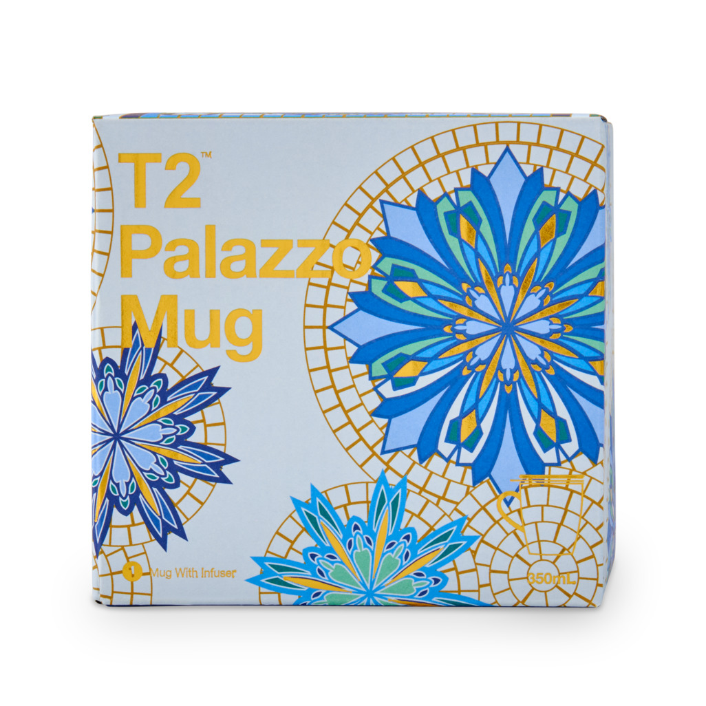 Boxed Palazzo Mug With Infuser Sky image number 5