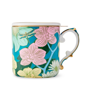 Boxed Enchanted Mug With Infuser Turquoise