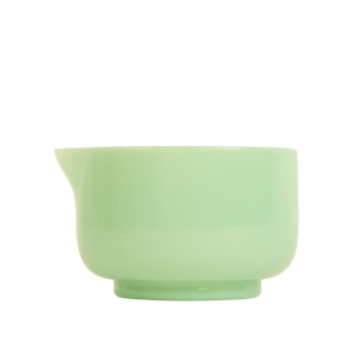 Milk Glass Matcha Bowl Jade