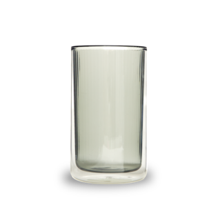 Tea Now Ribbed Tumbler Smokey Grey Tall