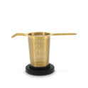 Basket Infuser Gold Matte Black Lid image number 3