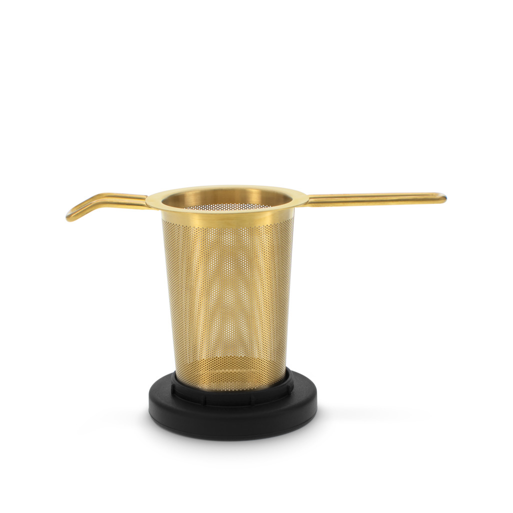Basket Infuser Gold Matte Black Lid image number 3