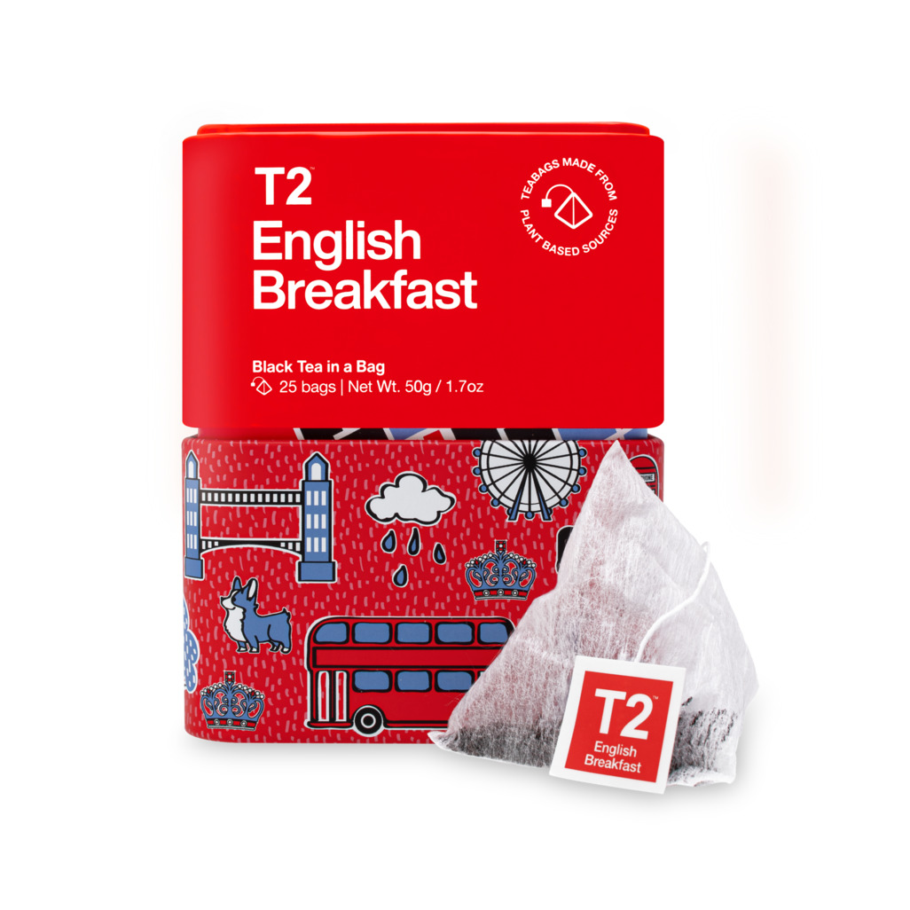 English Breakfast Tea Bag Icon Tin 25 pack image number 0