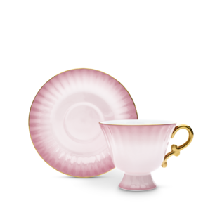 Ombre Opulence Cup And Saucer Pink