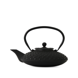 Cast Iron Teapot Hobnail Large Black 800ml