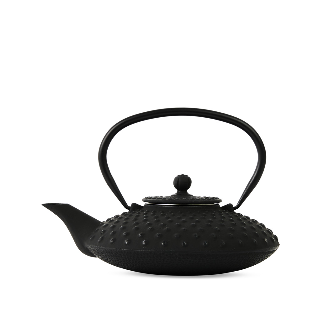 Cast Iron Teapot Hobnail Large Black 800ml image number 0