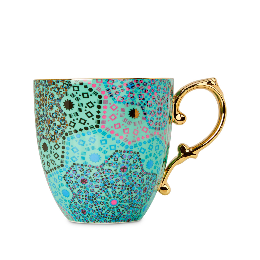 Moroccan Tealeidoscope Pretty Mug Aqua image number 1