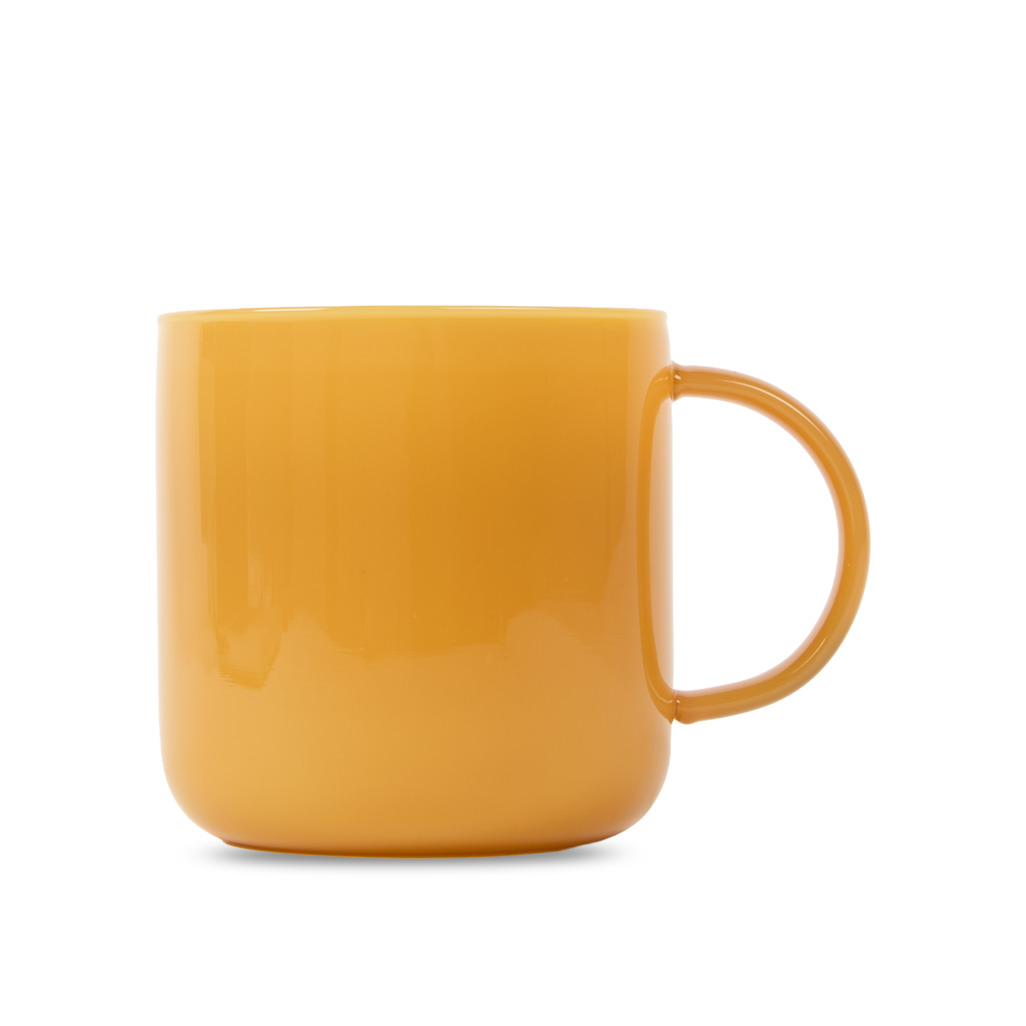 Milk Glass Mug Mustard image number 0