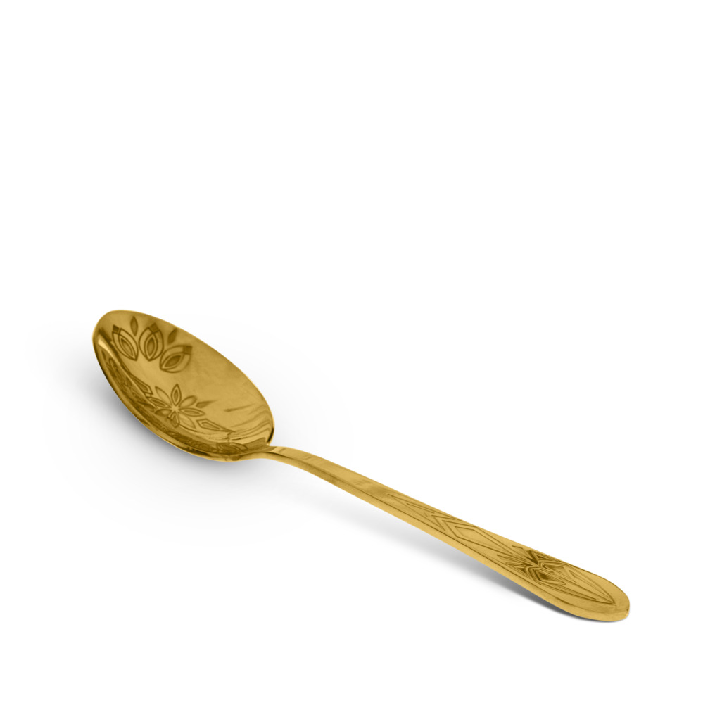 Spiral Kaleidoscope Short Teaspoon Gold image number 3