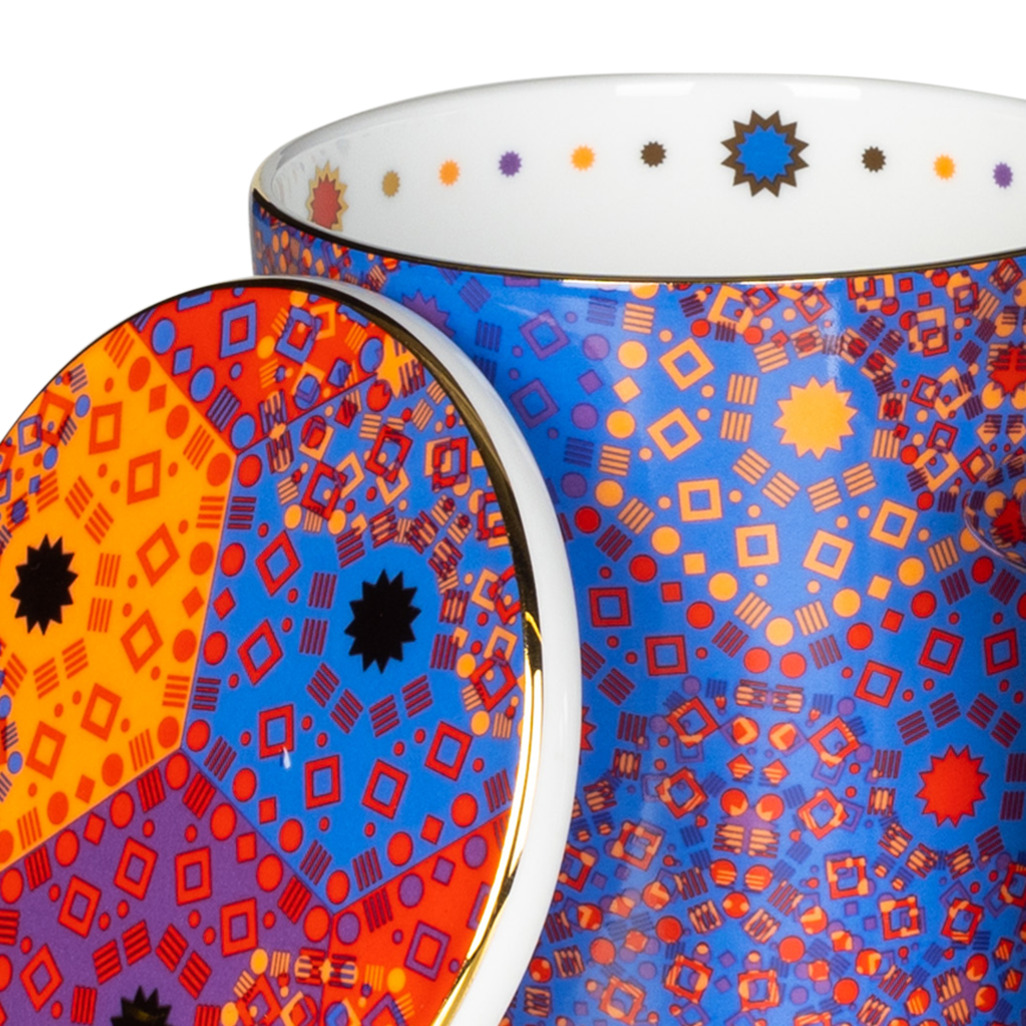 Moroccan Tealeidoscope Bold Red Mug with Infuser image number 2