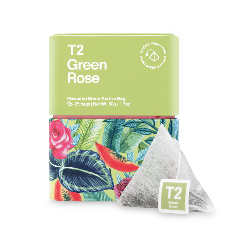 Green Rose Tea Bag Icon Tin 25 pack image number 0