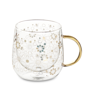 Bee Moroccan Glass Double Walled Mug