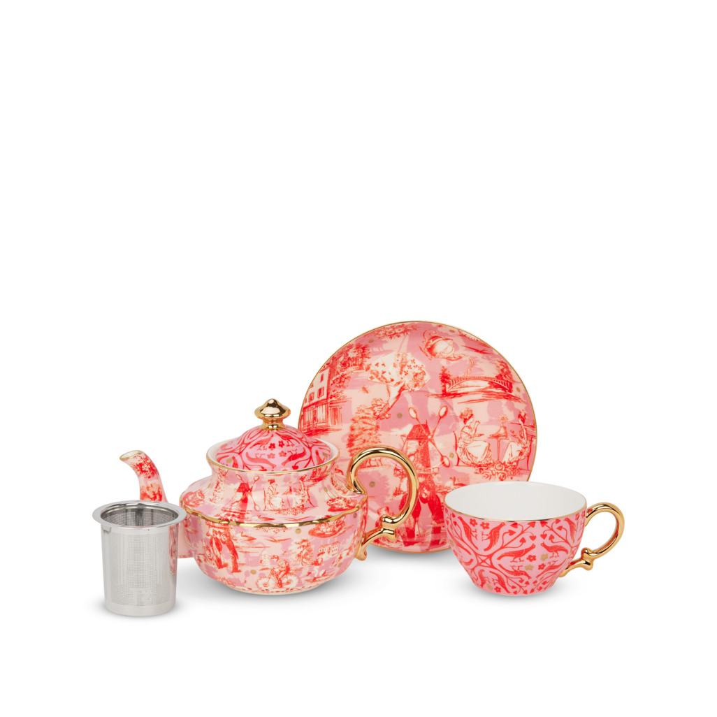 High Tea Hijinks Tea For One Pink image number 1