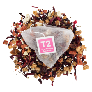 Strawberries & Cream Tea Bag Cube 25 pack