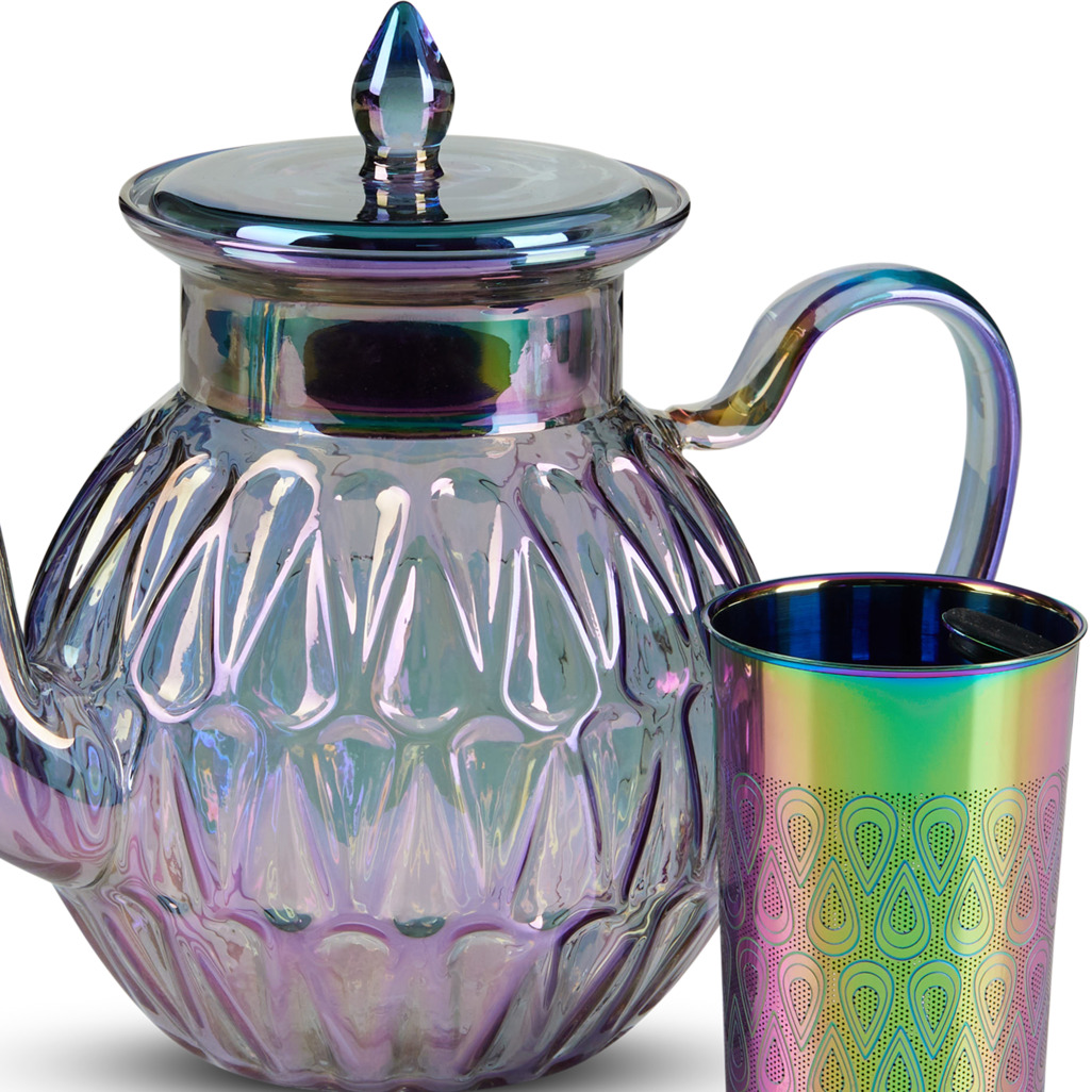 Droplet Delight Teapot Midnight Pearl image number 2