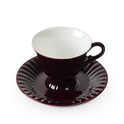 Ancora Cup & Saucer Burgundy image number 2