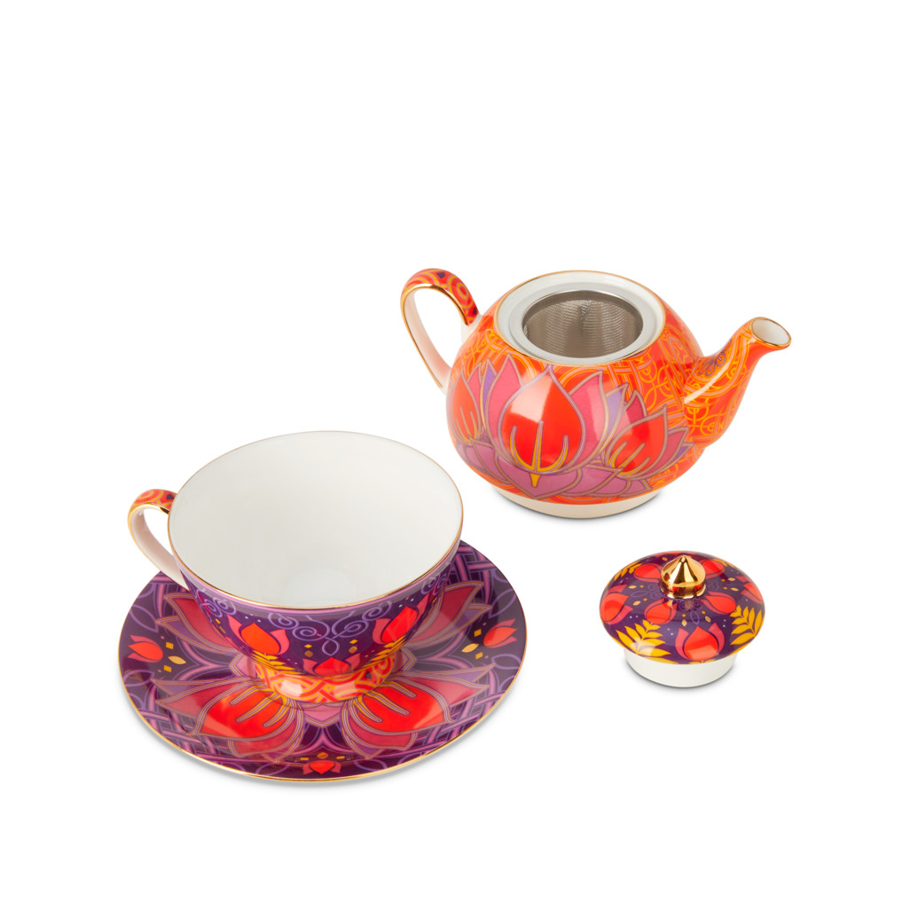 The Opulence Express Tea For One Violet image number 2