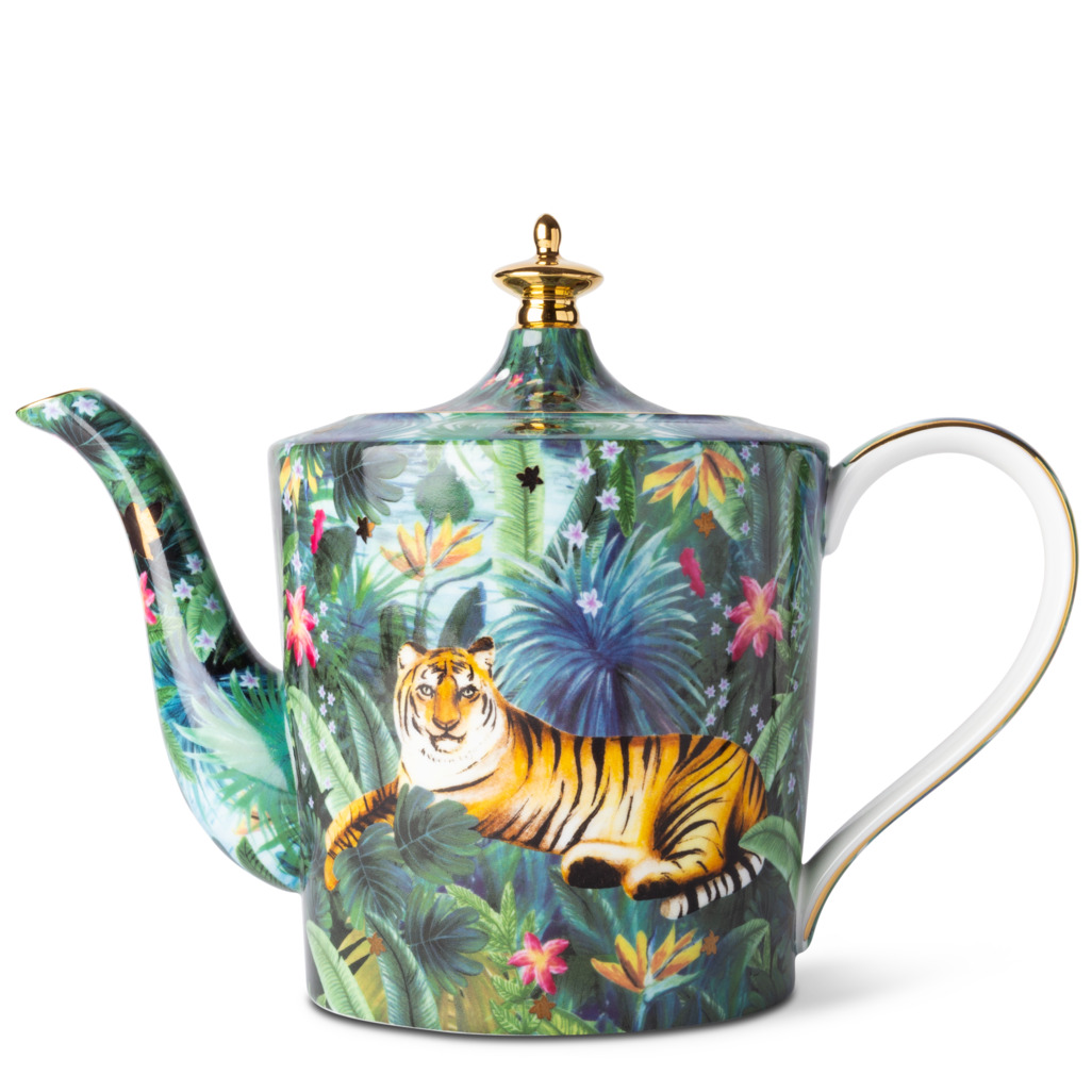 Jungle Dreaming Teapot Tall Tiger Teapots T2