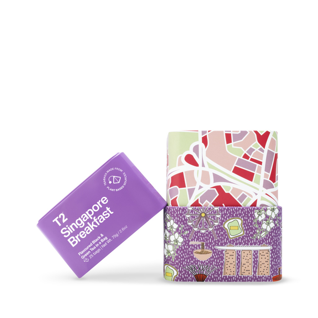 Singapore Breakfast Tea Bag Icon Tin 25 pack image number 3