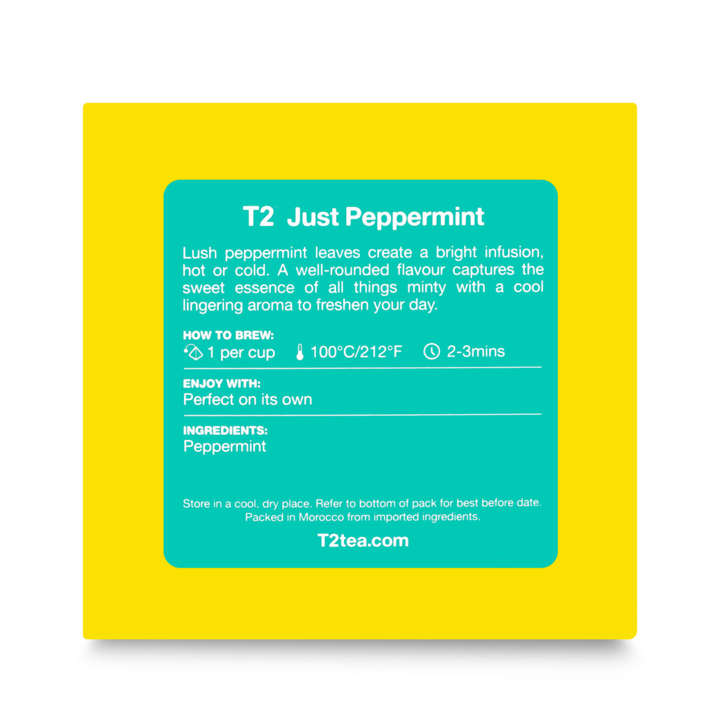 Just Peppermint Tea Bag Cube 25 pack image number 3
