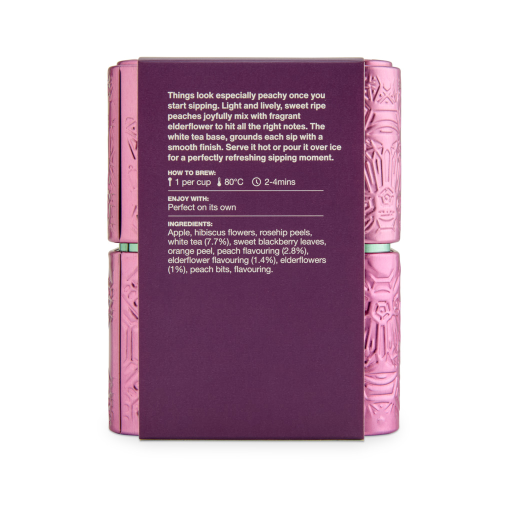 Elderflower Peach Loose Leaf Tin 100g image number 3