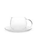 Classier Glassier Glass Cup & Saucer image number 1