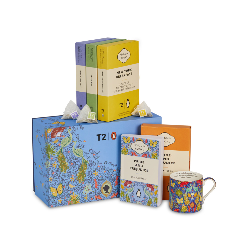T2 x Penguin Books General Fiction Gift Pack Tea and Teaware Gift