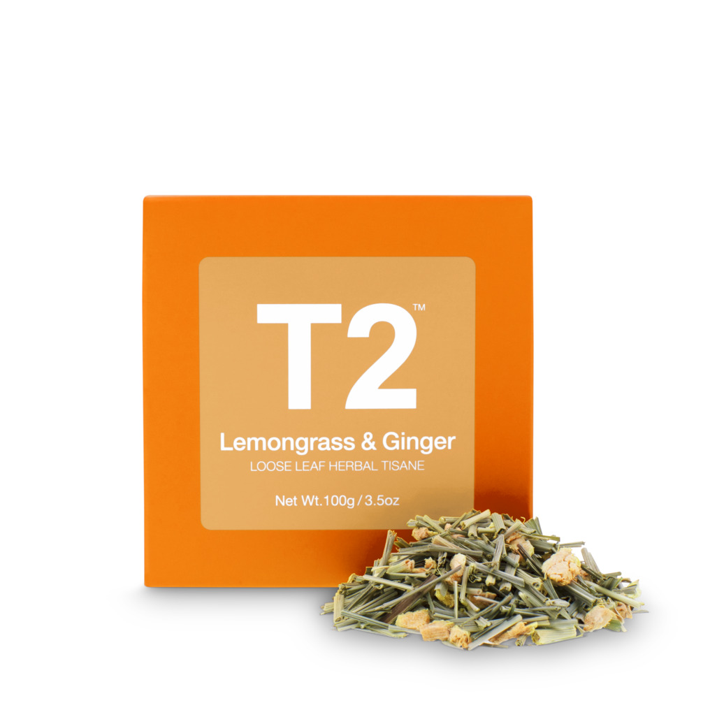 Lemongrass and Ginger Loose Leaf Cube 100g Herbal & Floral Tea T2 Australia