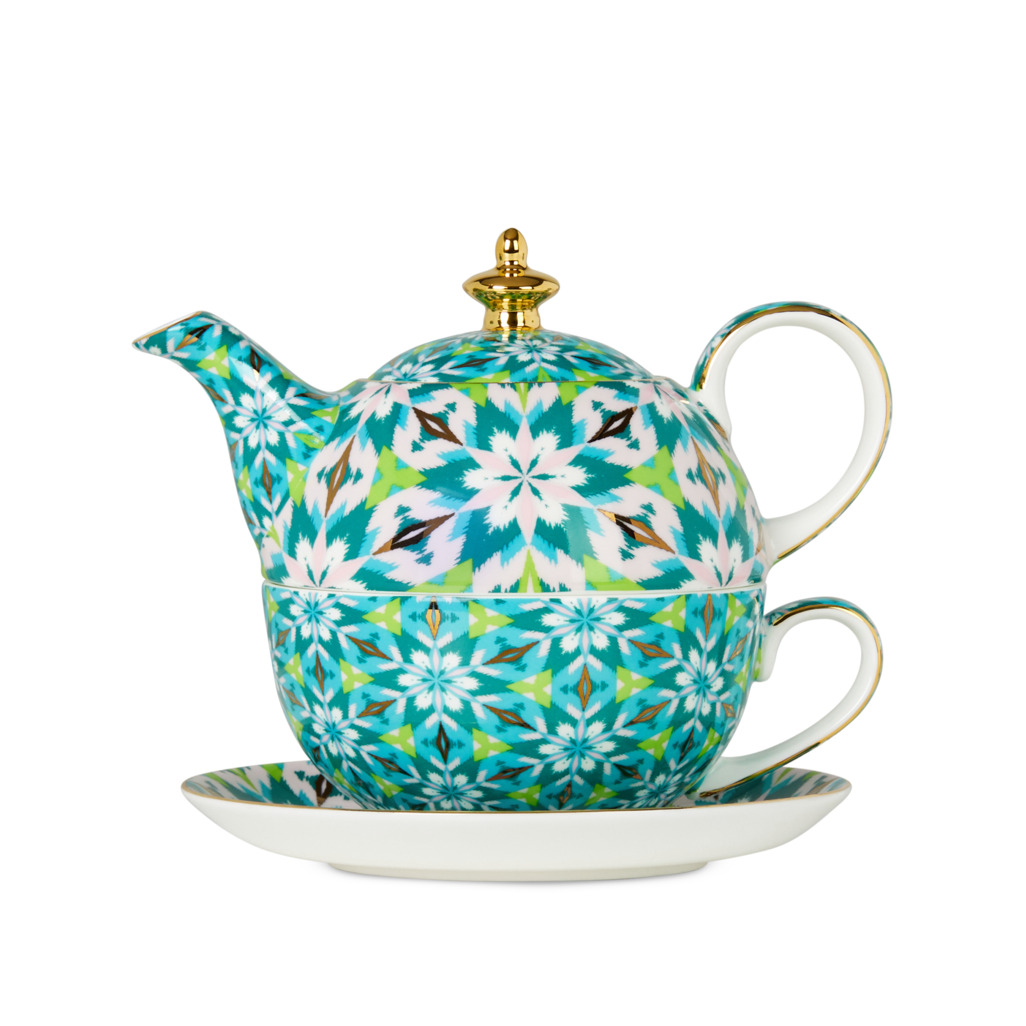 Magic Carpet Remix Tea For One Pink/Teal Shop all Teawares T2 Australia