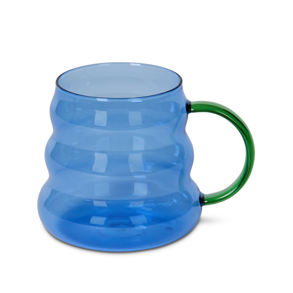 Bubble Glass Mug Blue Shop all Teawares