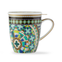Boxed Palazzo Mug With Infuser Aqua image number 0