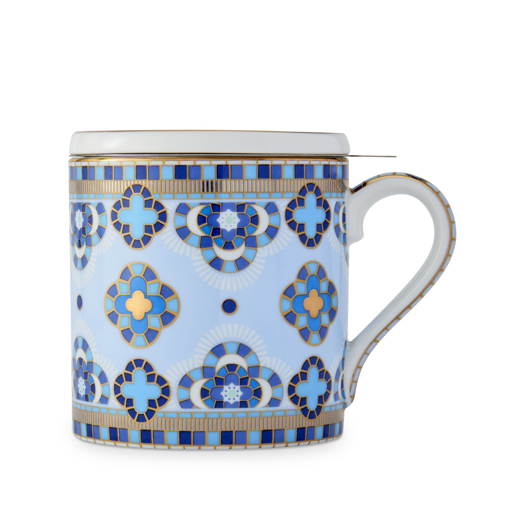 Boxed Palazzo Mug With Infuser Sky image number 0