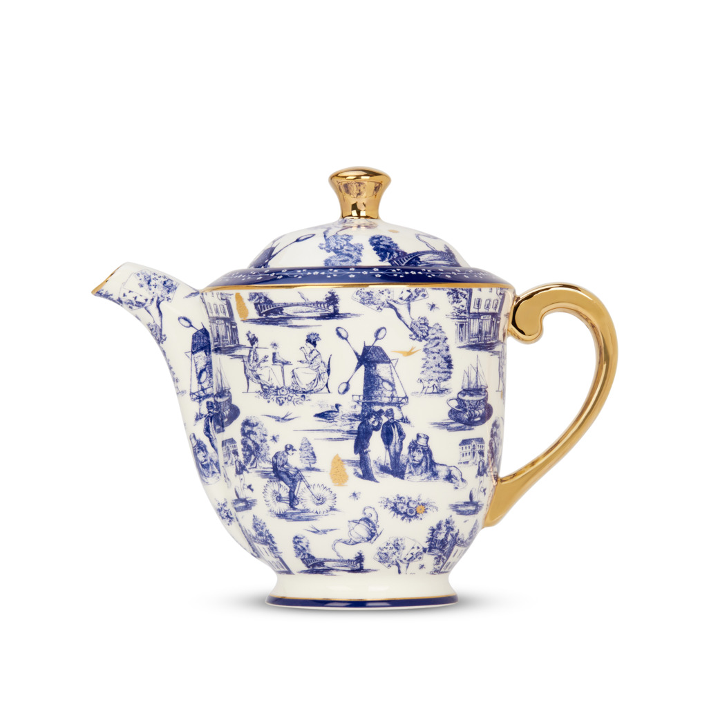 High Tea Hijinks Teapot Tall Blue Teapots T2 Australia